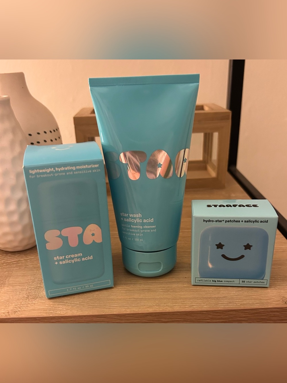 Starface Star Wash Cleanser + Star Cream + Hydro-Stars Bundle NEW